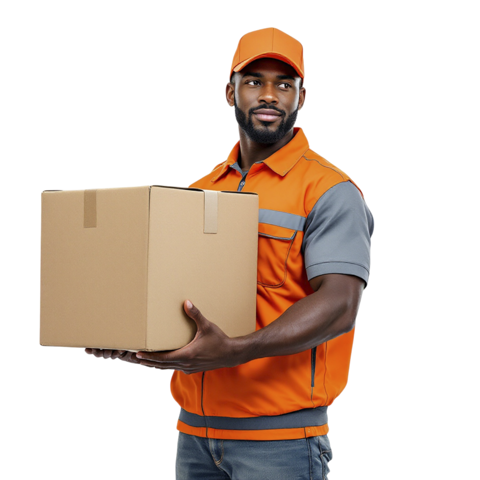 Silonet delivery worker carrying a parcel